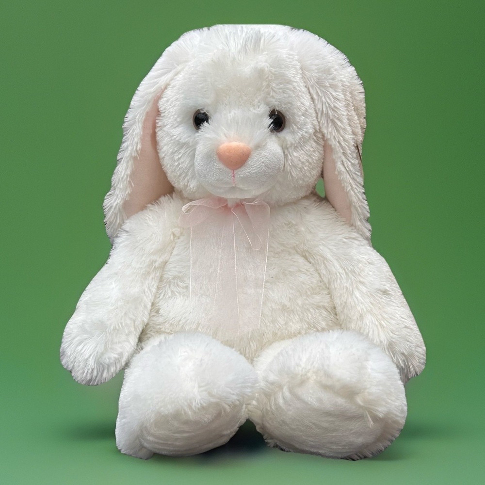 Aurora Gifts of Smiles White Bunny Easter Plush Stuffed Animal Rabbit Floppy NWT